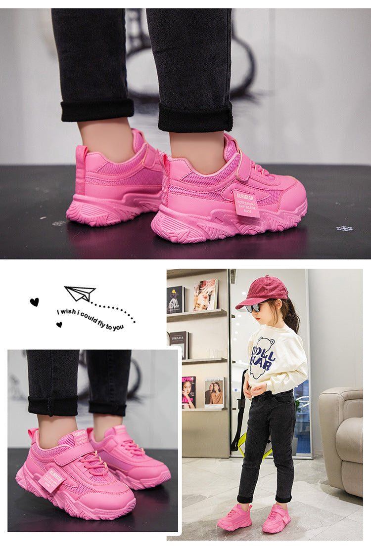 Kids Sports Shoes Children Casual Running Shoes for Boys Girls Air Mesh Breathable Fashion Sneakers Spring Summer Anti-skid Soft