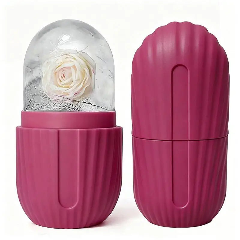 Ice Face Roller Ice Cube Beauty Massage Silicone Ice Mold For Eye Puffiness Ice Facial Roller Shrink Pores