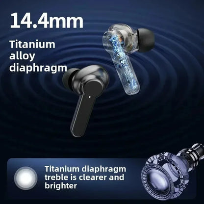 Bluetooth 5.4 Wireless Earbuds Touch Control Sport Gaming Headphones Deep Bass Noise Reduction Universal for All Smartphones