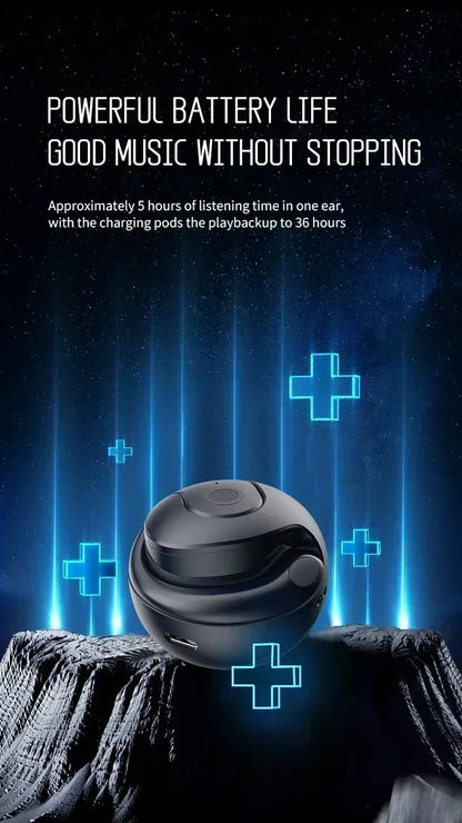 Wireless Headphones Bluetooth Headset with Mics HiFi Stereo Sound Earphones Smart Touch Sports Earbuds for phones