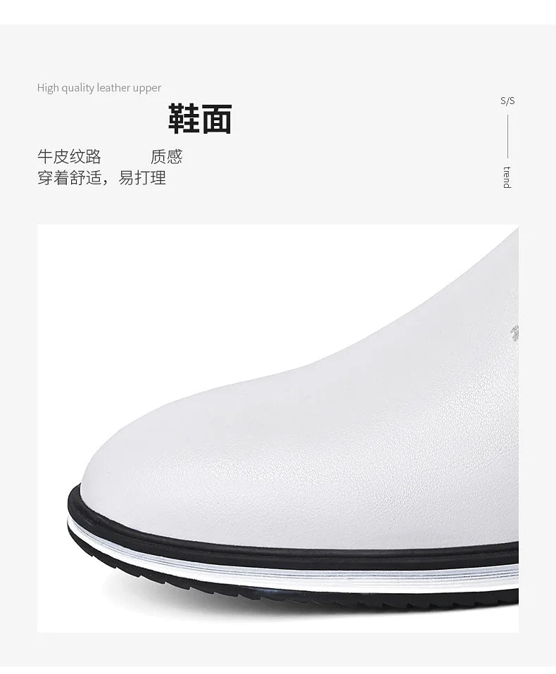 Leather Shoes for Men Designer Loafers High Quality Adult Moccasins Men Driving Shoes Male Footwear Men's Banquet Formal Shoes