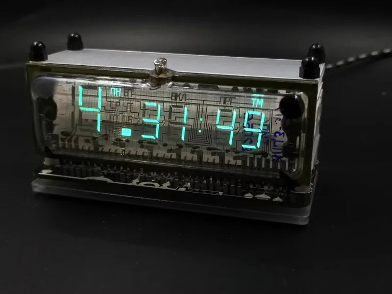 LED Modern Table Clocks Cyberpunk Style Electronic Desk Clock Desktop Ornaments Miniature Luxury Creative Home Decoration