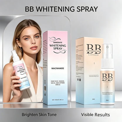 BB Whitening Spray, Skin Brightening Moisturizing BB Cream for Women, Face Foundation Nourishing Skin Care Beauty Cosmetics