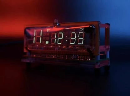 LED Modern Table Clocks Cyberpunk Style Electronic Desk Clock Desktop Ornaments Miniature Luxury Creative Home Decoration