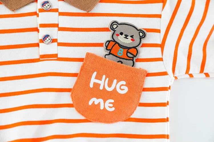 Toddler Tracksuit Spring Baby Clothing Sets Children Boys Fashion Sport Clothes Kids Cartoon Bear Sweatshirt And Pants 2Pcs Suit