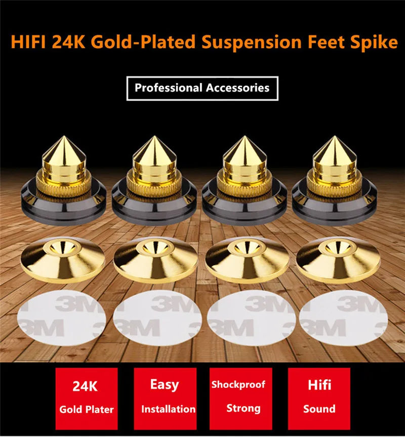 Speaker Stand Speakers Spikes Accessories Isolation Stands For Audio Amplifier Turntable Player Shockproof Foot Pad 26mmx28mm