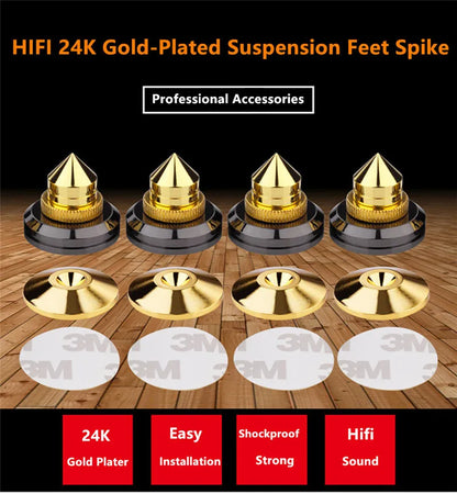 Speaker Stand Speakers Spikes Accessories Isolation Stands For Audio Amplifier Turntable Player Shockproof Foot Pad 26mmx28mm