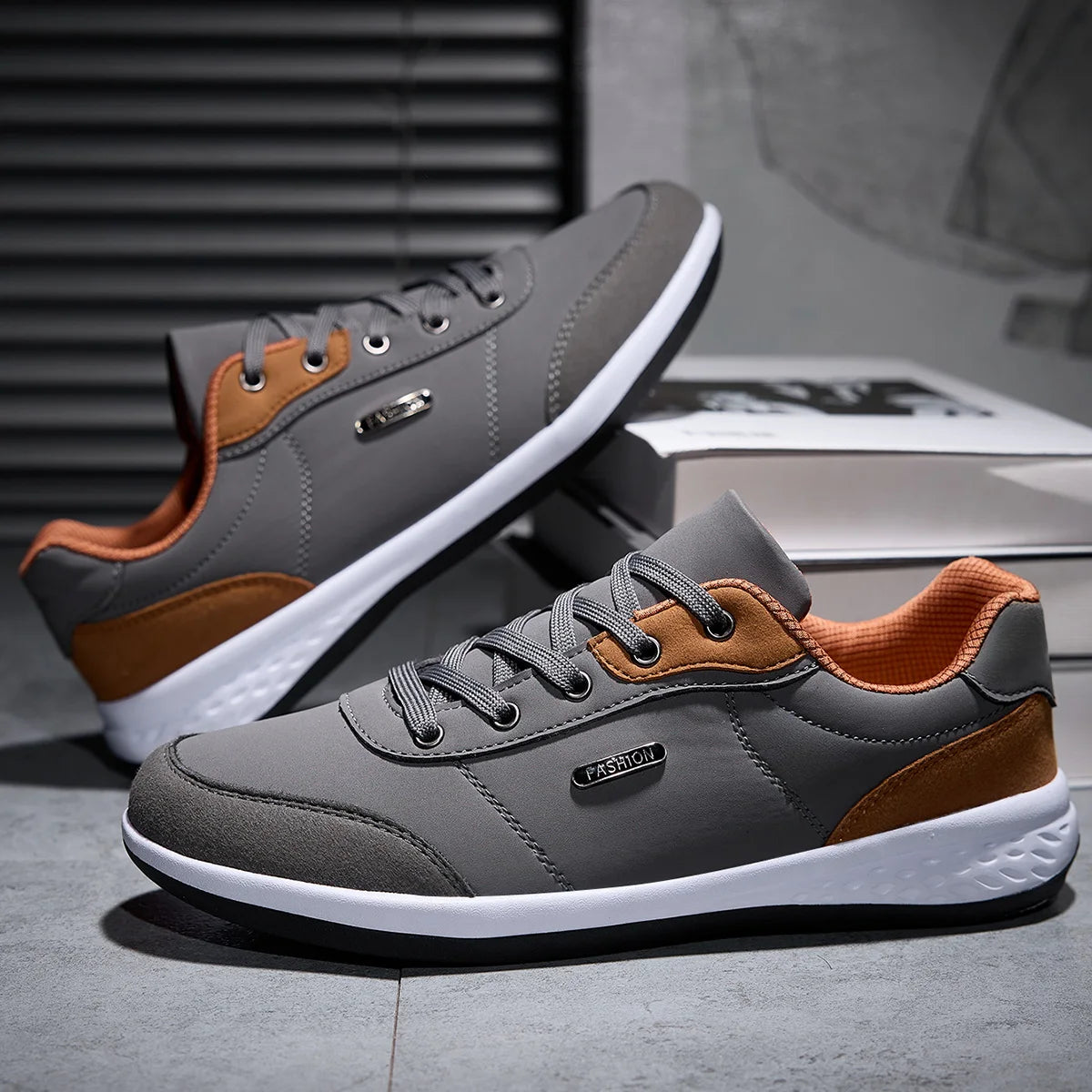 2025 Men Shoes Spring Autumn Waterproof Walking Sneakers Leisure Male Leather Sports Shoes Non-Slip Footwear Tennis for Men