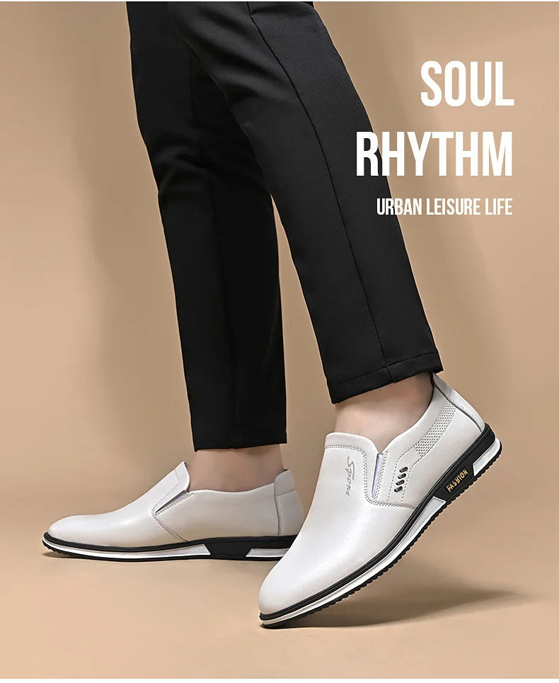 Leather Shoes for Men Designer Loafers High Quality Adult Moccasins Men Driving Shoes Male Footwear Men's Banquet Formal Shoes