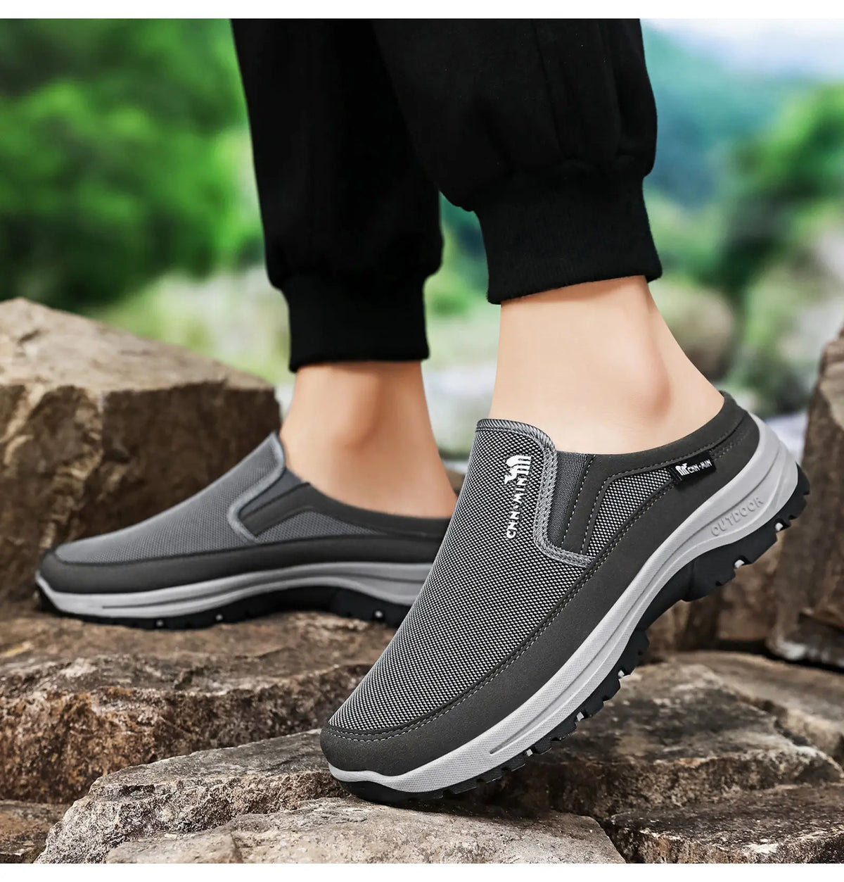 Men's Shoes 2026 Spring New Versatile Casual Half Top Single Shoes Comfortable, Breathable, Odorous Foot Size 39-47