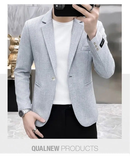Blazer, Men, Fashionable, for Weddings, for Casual Wear, for Hosting, Slim-fit, Gentlemanly, for Banquets, for Business. Blazer