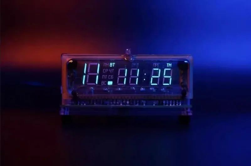 LED Modern Table Clocks Cyberpunk Style Electronic Desk Clock Desktop Ornaments Miniature Luxury Creative Home Decoration