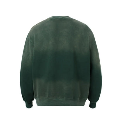 Men Clothing High street New Trend Heavy Industry Washed Embroidered Antique-style Sweatshirt for men and women
