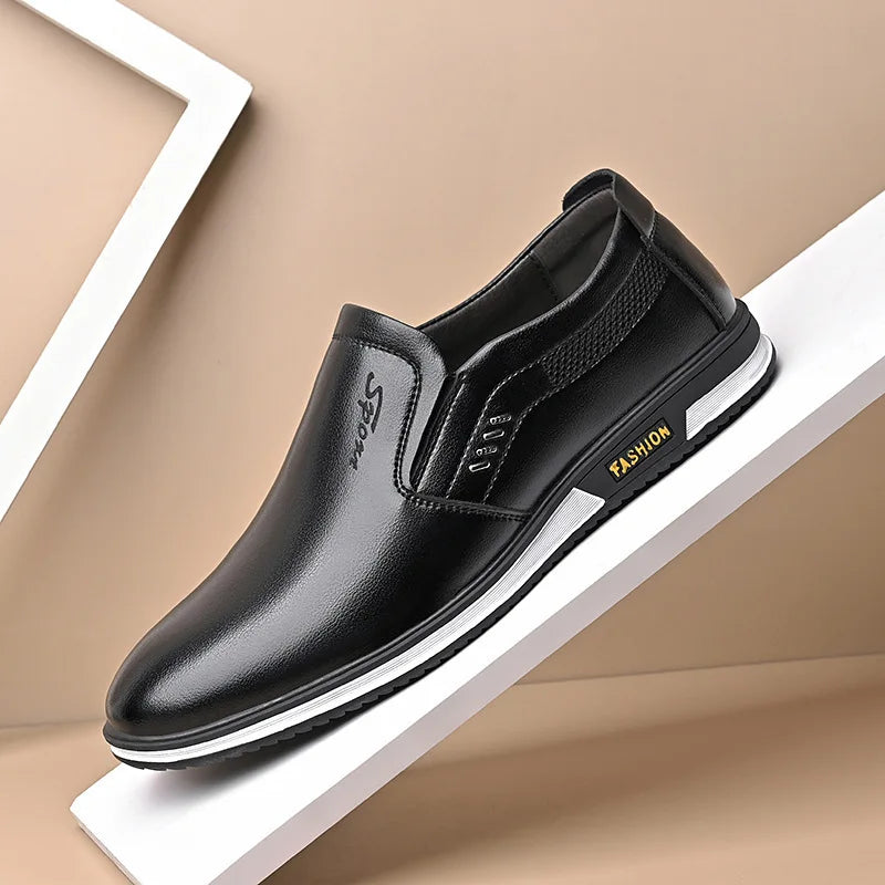 Leather Shoes for Men Designer Loafers High Quality Adult Moccasins Men Driving Shoes Male Footwear Men's Banquet Formal Shoes