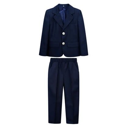 Children School Uniform Girls Jacket Pleated Skirts Suits Boys British Student Blazers Pants Kids Formal Dress Class Clothes Set