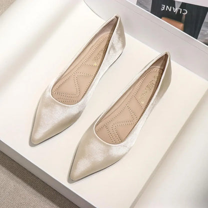 Ladies Footwear Low Heel Elegant Office Non Slip Women&