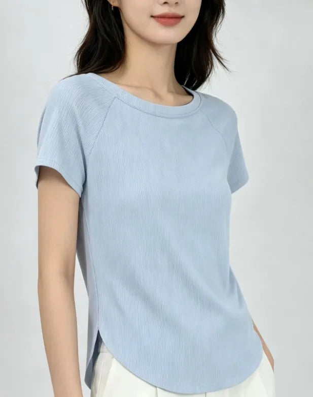 Yoga Clothes for Women 2026 New Style Tops, Lazy Style Summer Nude-Feel Yoga Clothes, Loose Fit, Cover-Up, Suitable for Outdoor Running and Sports