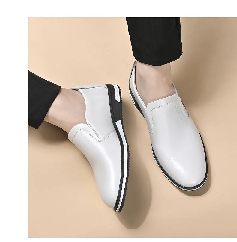 Leather Shoes for Men Designer Loafers High Quality Adult Moccasins Men Driving Shoes Male Footwear Men's Banquet Formal Shoes