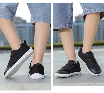 Kids Wide Barefoot Shoes Minimalist Boys Girls Sneakers Lightweight Non Slip Children Walking Shoes Casual Skate Flat