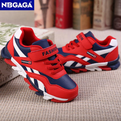 Kids Fashion Sneakers Outdoor Sport Boys Tennis  Comfort Leather Running Shoes Lightweight  Children&