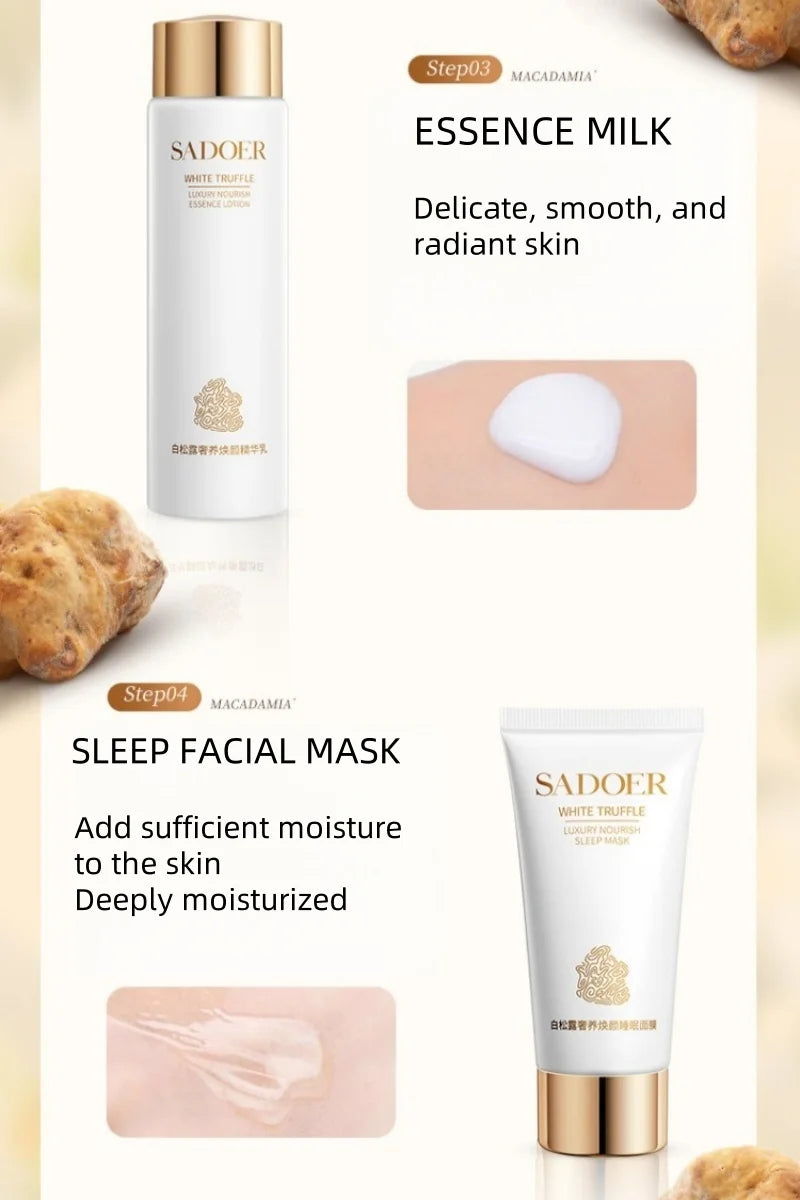 White Truffle Skin Care Six-Piece Set, Rich in Centella Asiatica Extract, Niacinamide and Other Skin-Friendly Ingredients, Paired with Various Beautifying and Moisturizing Ingredients to Replenish the Skin&