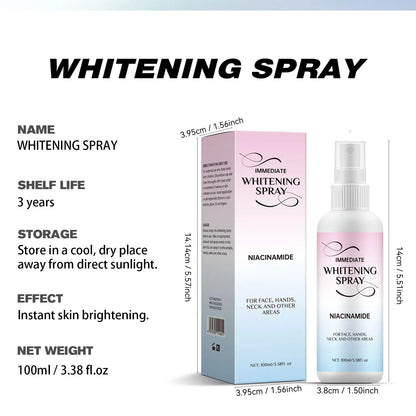 BB Whitening Spray, Skin Brightening Moisturizing BB Cream for Women, Face Foundation Nourishing Skin Care Beauty Cosmetics