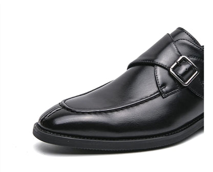 Leather Shoes For Men Fashion Buckle Classic Business Shoes for Male Luxury Brand Antiskid Cozy Men Loafers Design Shoes Men