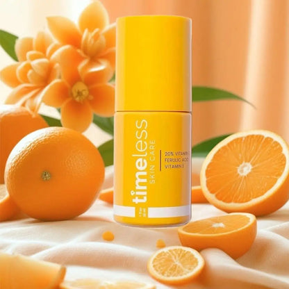 Timeless Brighten Skin Tone Reduce Dullness Collagen Antioxidant Serum 30ml Skin Care 20% Vitamin C Vitamin E Ferulic Acid Serum