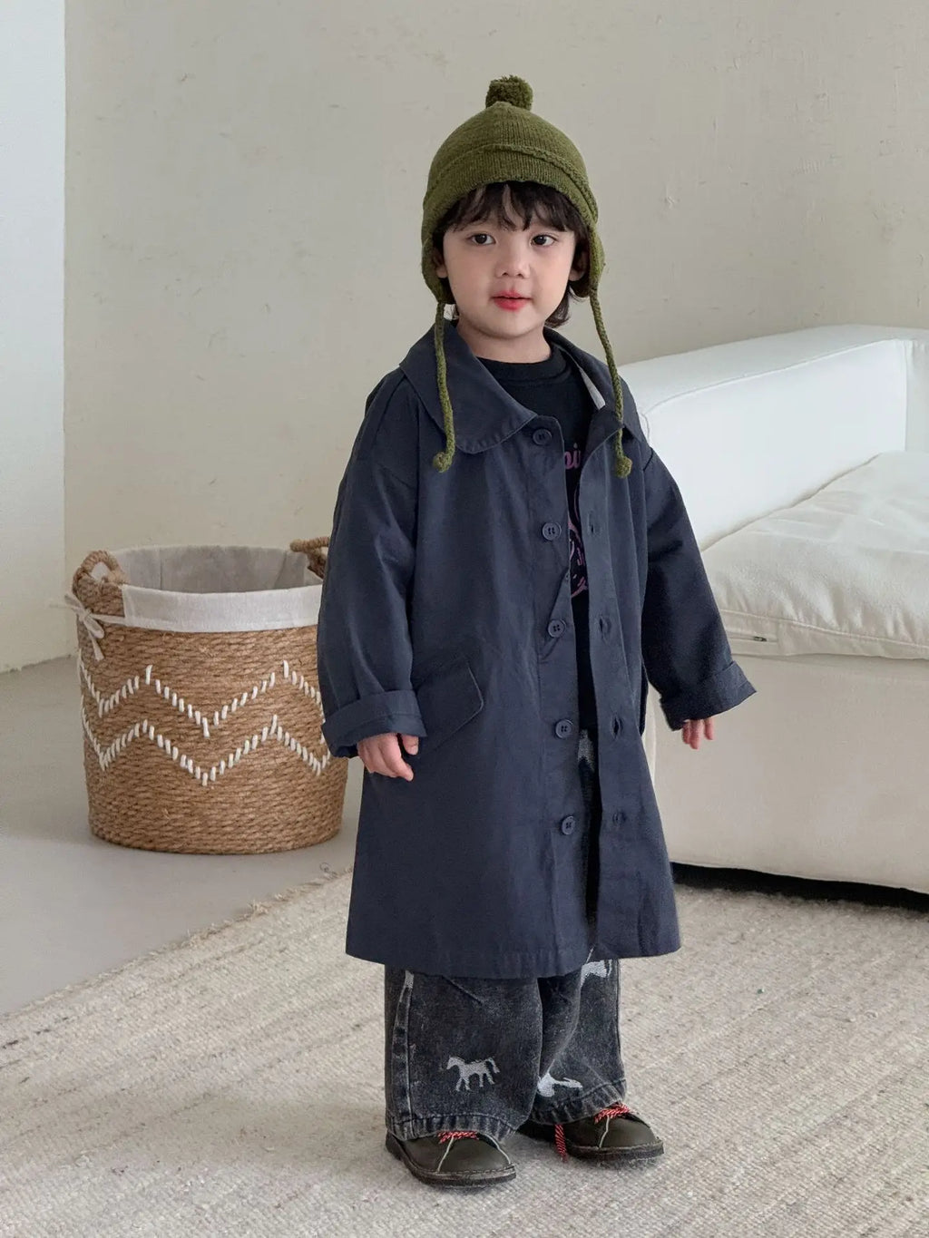Children Clothe Skids Denim Pants Loose Boys Girls Autumn 2026 New Casual Fashionable Kids Loose Casual Wide-leg Pants