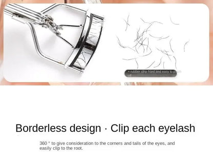 Dual-Type Eyelash Curler with Comb – Wide &amp; Partial Clip Options, Waterproof, Long-Lasting, Natural Curl, Unisex Certified