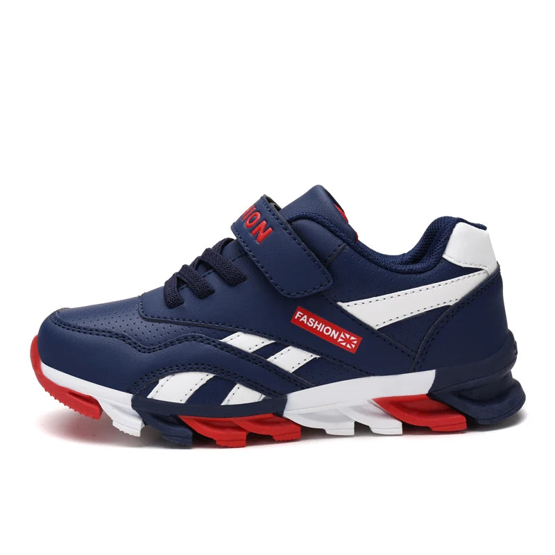 Kids Fashion Sneakers Outdoor Sport Boys Tennis  Comfort Leather Running Shoes Lightweight  Children&