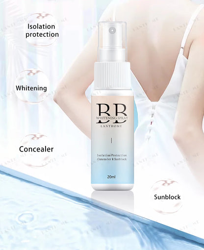 BB Whitening Spray, Skin Brightening Moisturizing BB Cream for Women, Face Foundation Nourishing Skin Care Beauty Cosmetics