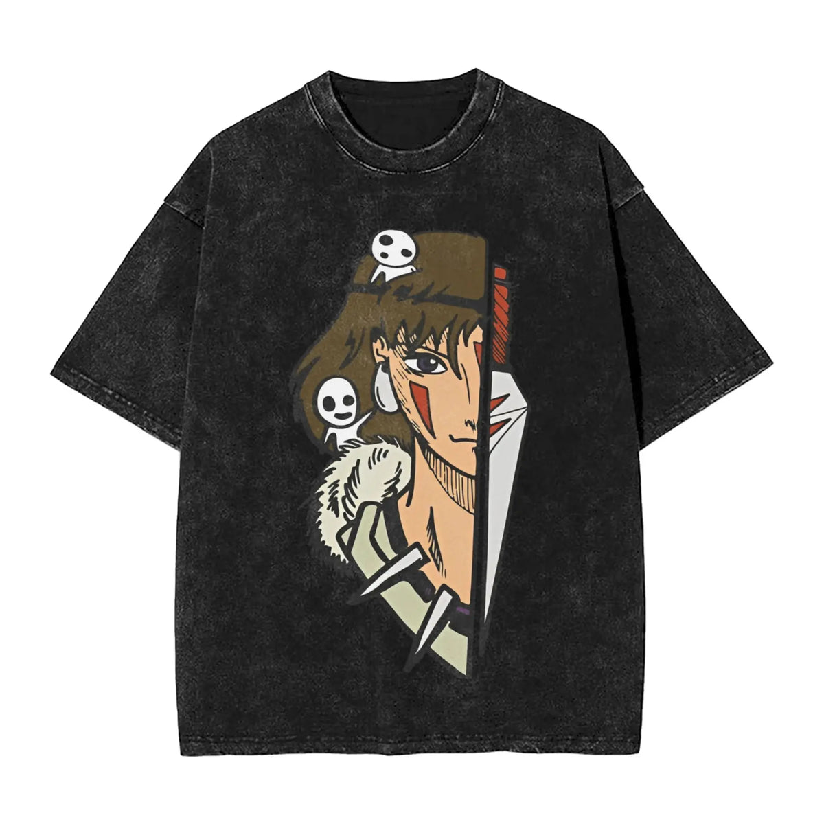 Men P Princes M Mononoked T Shirts Clothes Summer Streetwear Short Sleeves T-Shirt O Neck Hipster Loose Tee Shirt Wholesale