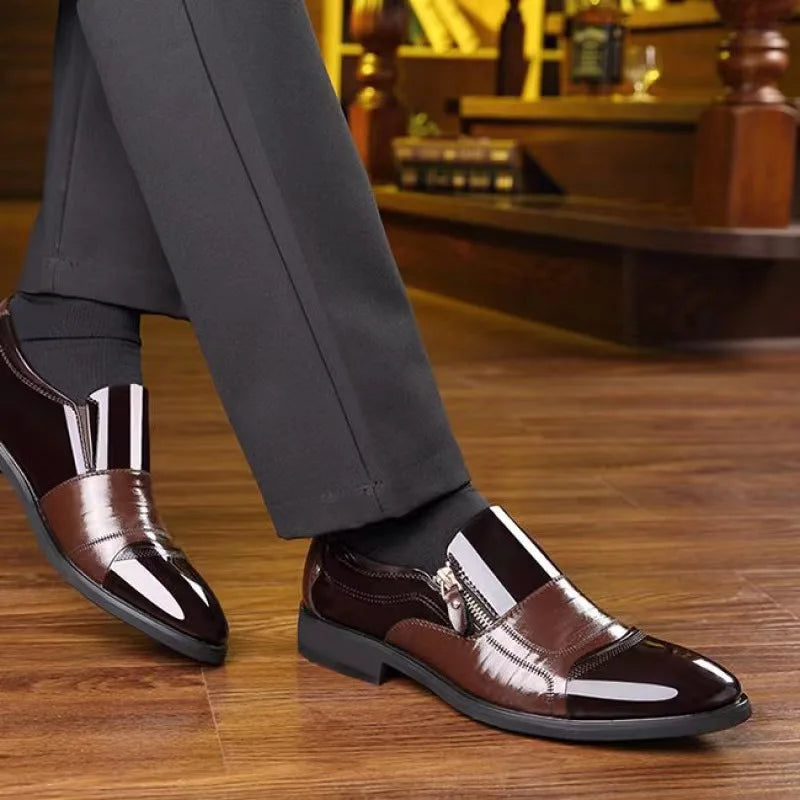 Shoes for Men Shoes Leather Shoes Business Dress Shoes All-Match Casual Shock-Absorbing Wear-Resistant Footwear Chaussure Homme