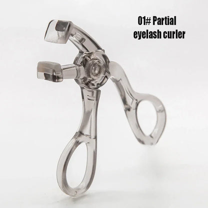 Dual-Type Eyelash Curler with Comb – Wide &amp; Partial Clip Options, Waterproof, Long-Lasting, Natural Curl, Unisex Certified