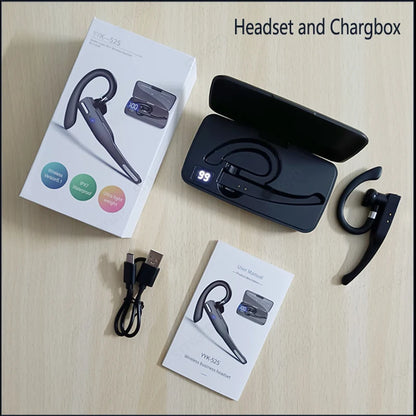 Wireless Bluetooth Headphones With Microphon Earphone ENC Noise Cancelling Handsfree Talking Headset Busines Auriculares Driving