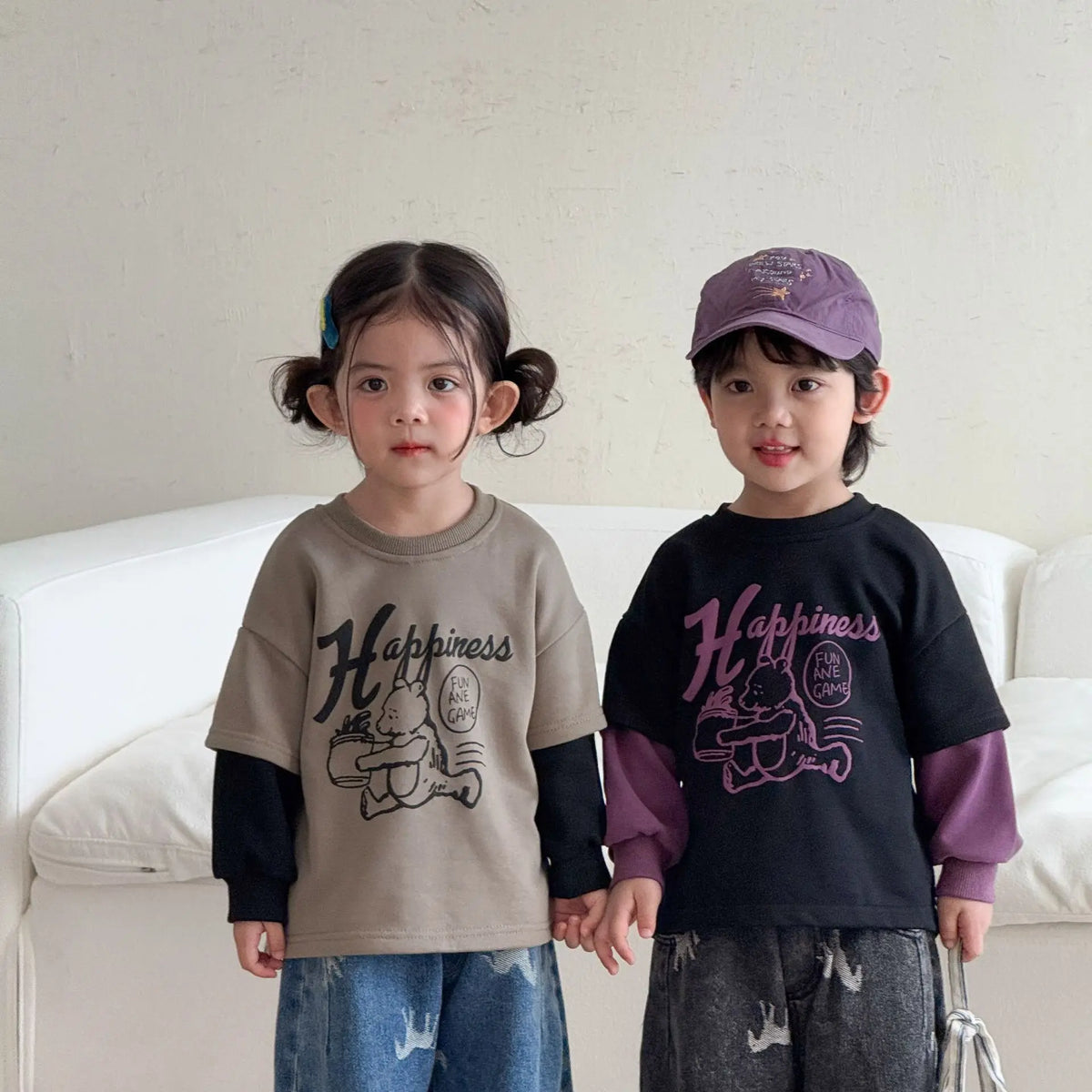 Children Clothe Skids Denim Pants Loose Boys Girls Autumn 2026 New Casual Fashionable Kids Loose Casual Wide-leg Pants