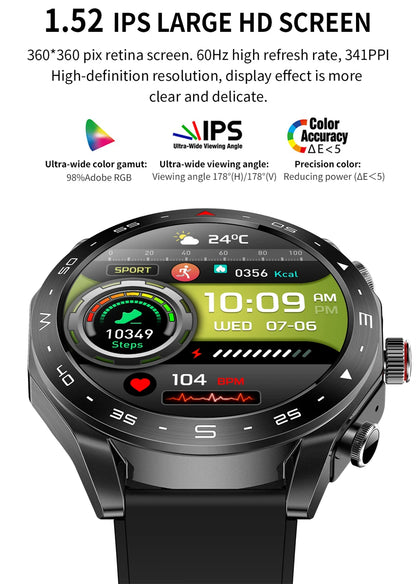 New T95 Smart Watch TWS 2-in-1 Bluetooth Headset Earphones with Built-in Speaker HIFI 9D Sound Quality Health Sports Monitoring