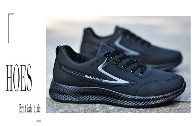 Men's Shoes for Autumn and Winter Are Waterproof, Versatile, Anti-Slip, Sports and Casual Shoes, and Men's Low-Top Running Shoes