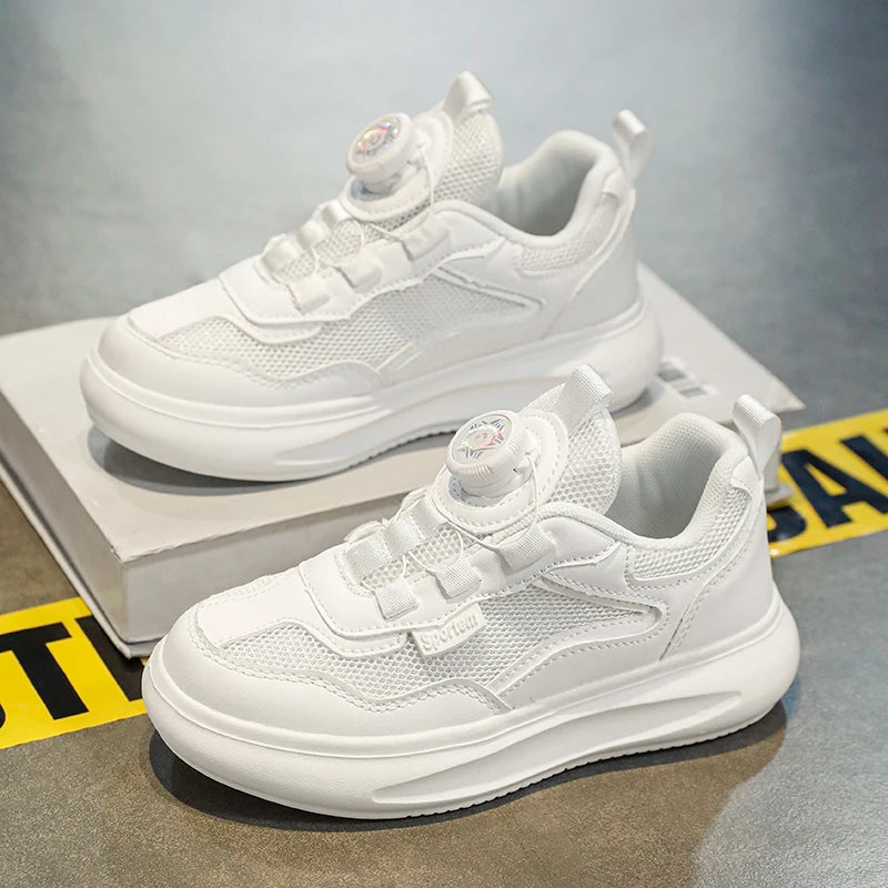 Kids White Shoes Girls Boys For School Casual Sport Shoes Sneakers Toddler Summer Breathable Soft Soles Lightweight