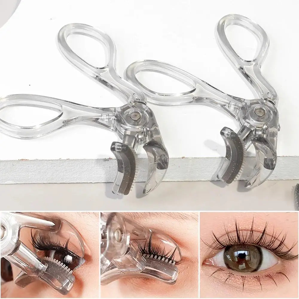 Dual-Type Eyelash Curler with Comb – Wide &amp; Partial Clip Options, Waterproof, Long-Lasting, Natural Curl, Unisex Certified