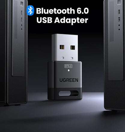 USB Bluetooth Adapter, Bluetooth 6.0 Dongle for PC Windows 11/10/8.1, Receiver &amp; Transmitter for Keyboard/Mouse