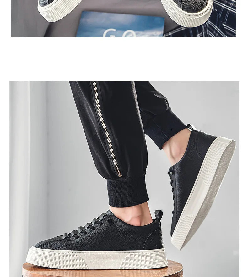 Sneakers for Men  Fashion Casual Lace Up Round Toe Flat White mens Running Sport Shoes Zapatillas Deportivas Hombre