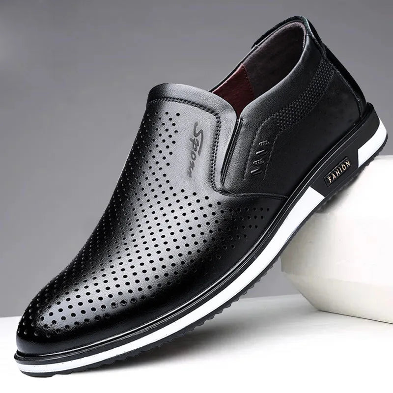 Leather Shoes for Men Designer Loafers High Quality Adult Moccasins Men Driving Shoes Male Footwear Men's Banquet Formal Shoes