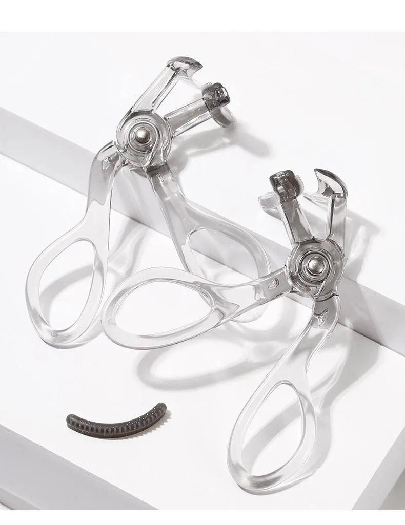 Dual-Type Eyelash Curler with Comb – Wide &amp; Partial Clip Options, Waterproof, Long-Lasting, Natural Curl, Unisex Certified