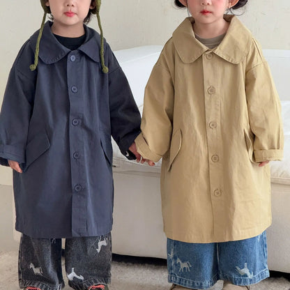 Children Clothe Skids Denim Pants Loose Boys Girls Autumn 2026 New Casual Fashionable Kids Loose Casual Wide-leg Pants