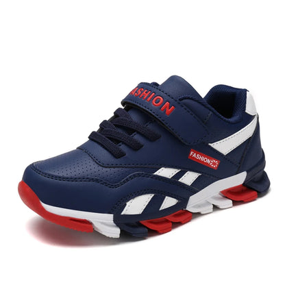 Kids Fashion Sneakers Outdoor Sport Boys Tennis  Comfort Leather Running Shoes Lightweight  Children&
