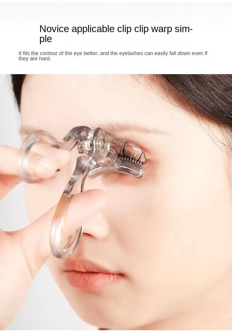 Dual-Type Eyelash Curler with Comb – Wide &amp; Partial Clip Options, Waterproof, Long-Lasting, Natural Curl, Unisex Certified