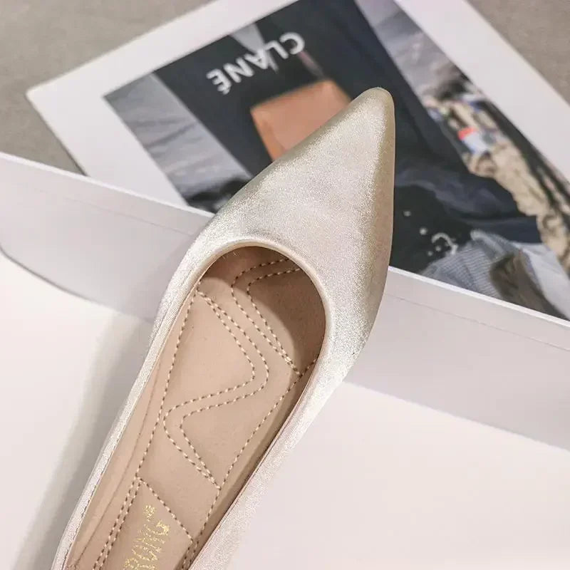 Ladies Footwear Low Heel Elegant Office Non Slip Women&