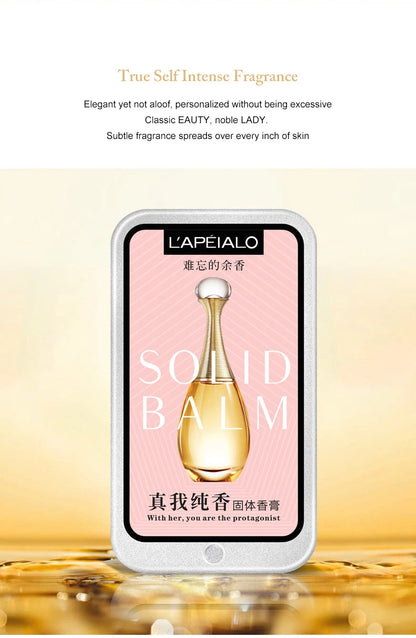 Woman Body Pheromone Perfume Solid Balm Long Lasting Fragranc Light Fragranc Portable Solid Perfume Balm